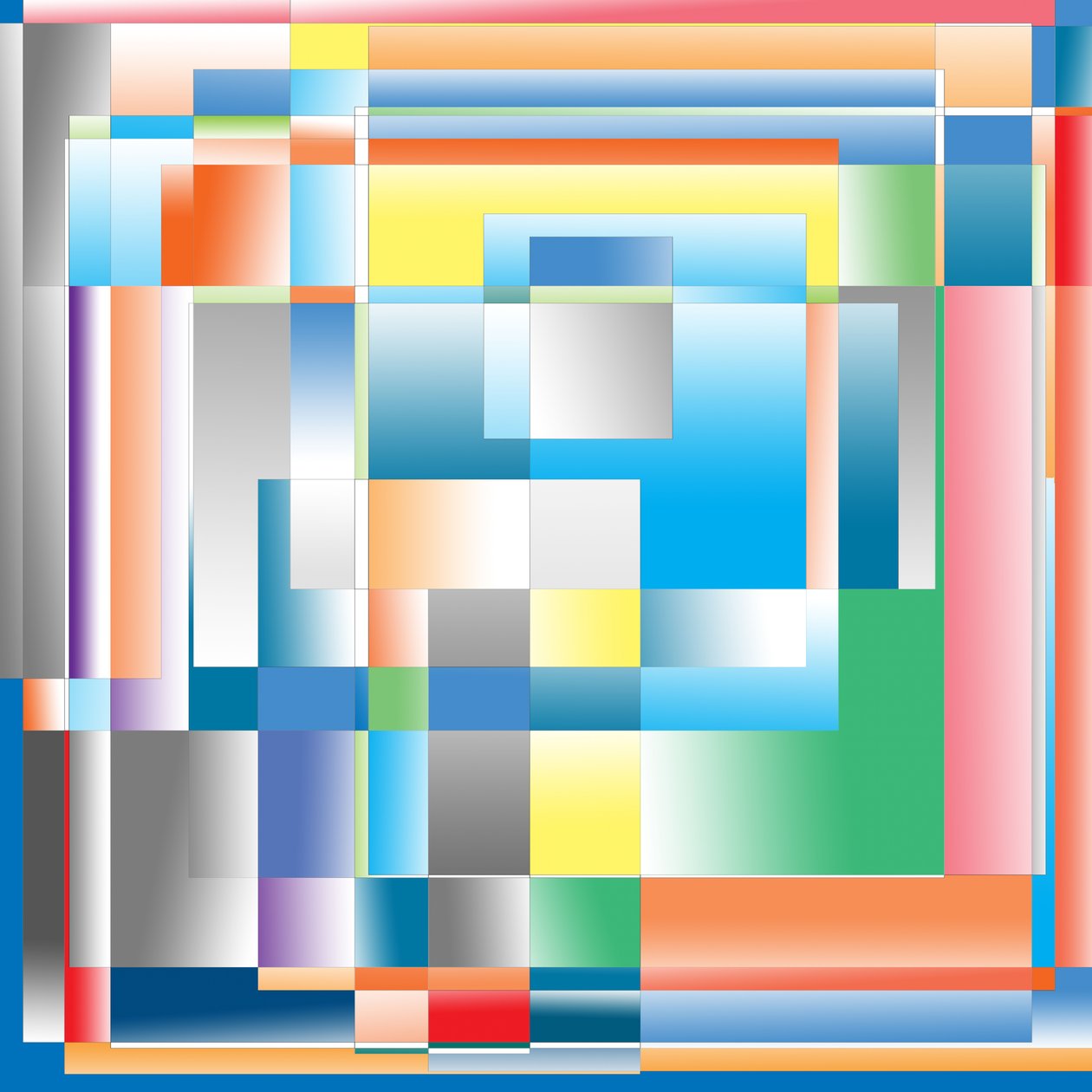 vzduch, 2019, (gradient) od Alex Caminker