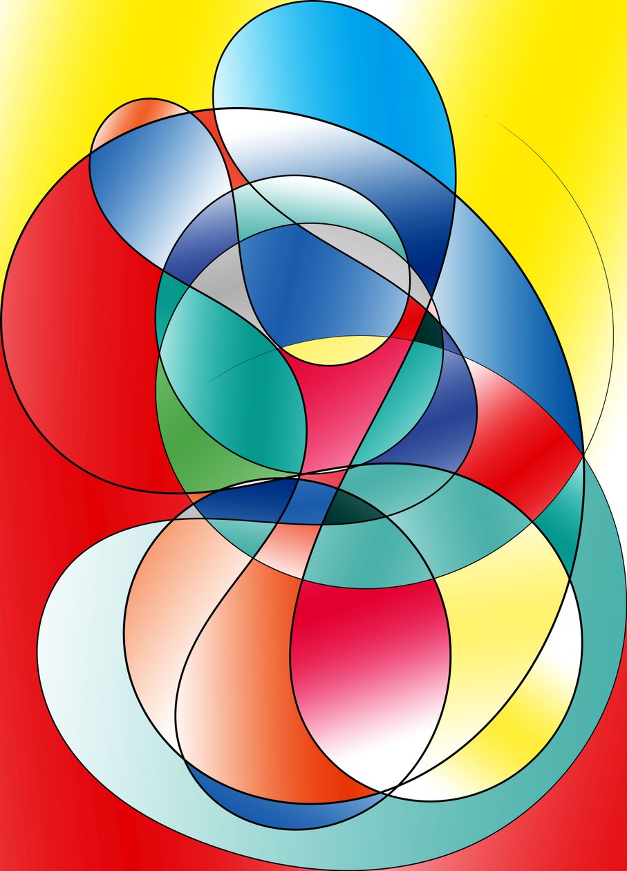 objetí, 2019, (gradient) od Alex Caminker