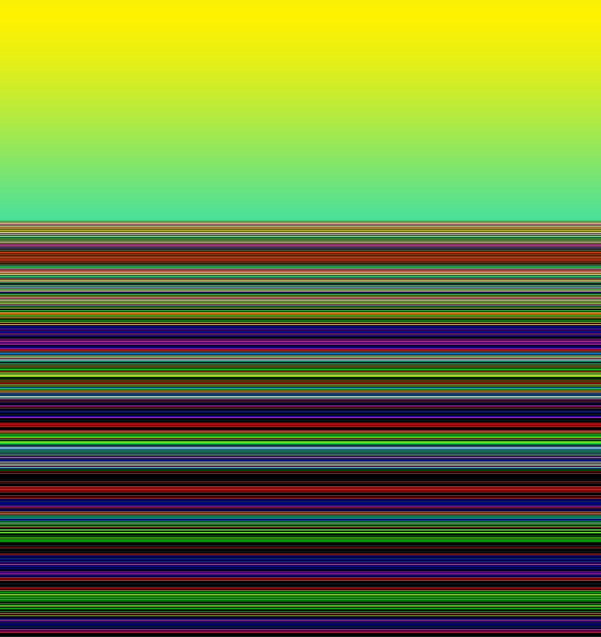 pole ráno, 2019, (gradient) od Alex Caminker