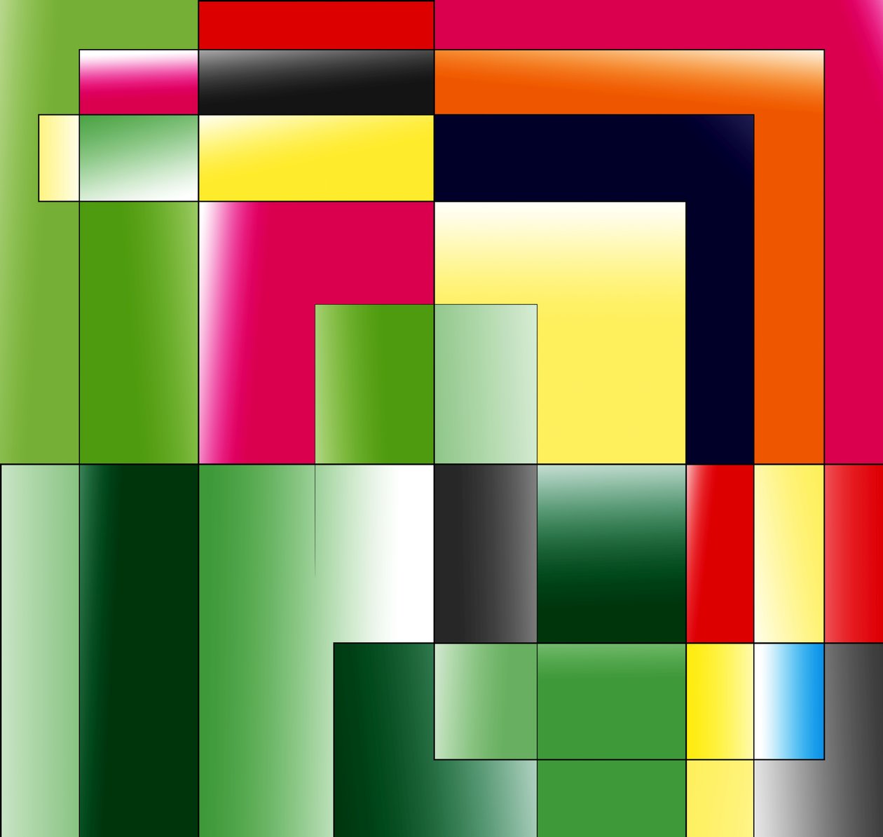dům, 2019, (gradient) od Alex Caminker