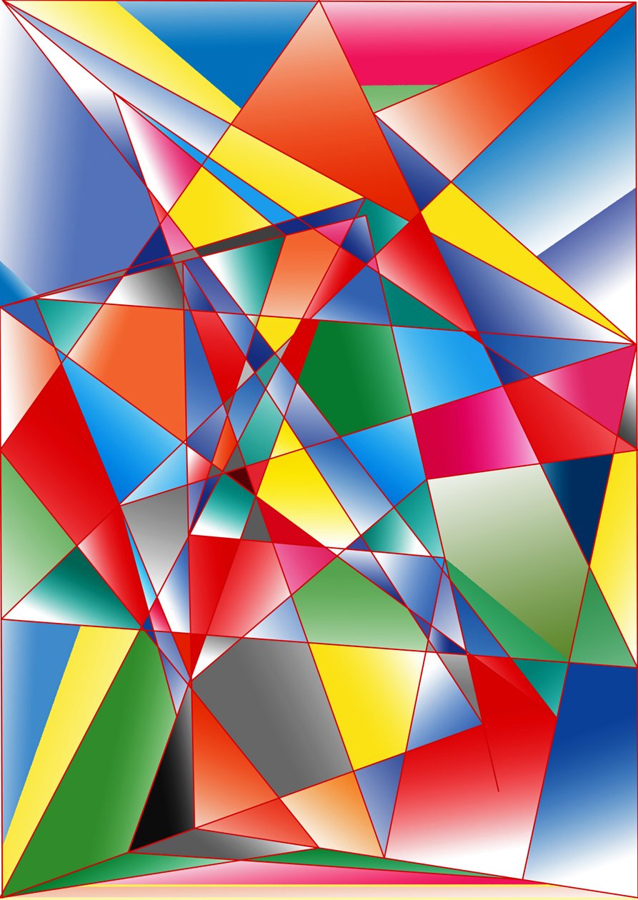 ve vzduchu, 2019, (gradient) od Alex Caminker