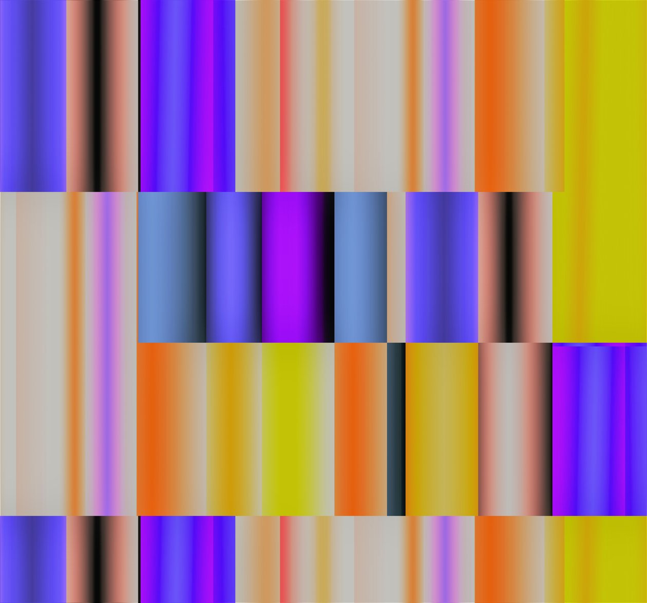 příroda jako televize, 2017, (gradient) od Alex Caminker
