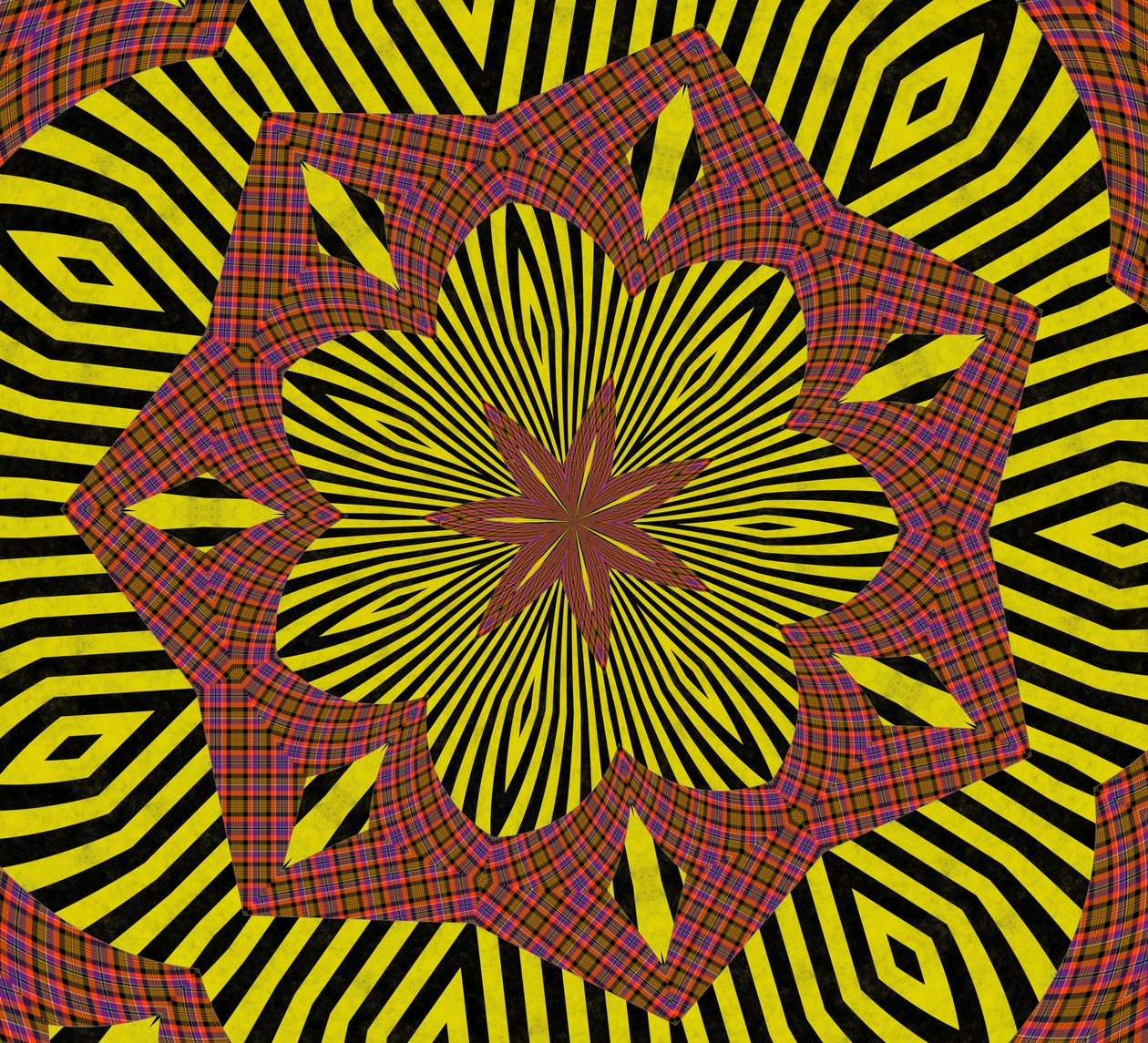ornament #31,2019,(kombinovaná média) od Alex Caminker