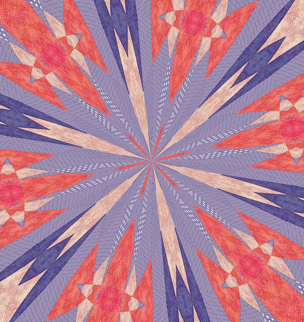ornament #61,2019,(kombinovaná technika) od Alex Caminker