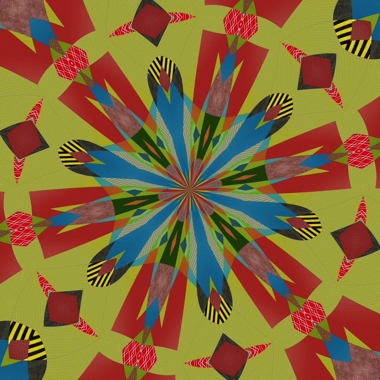 ornament #80,2019,(kombinovaná média) od Alex Caminker