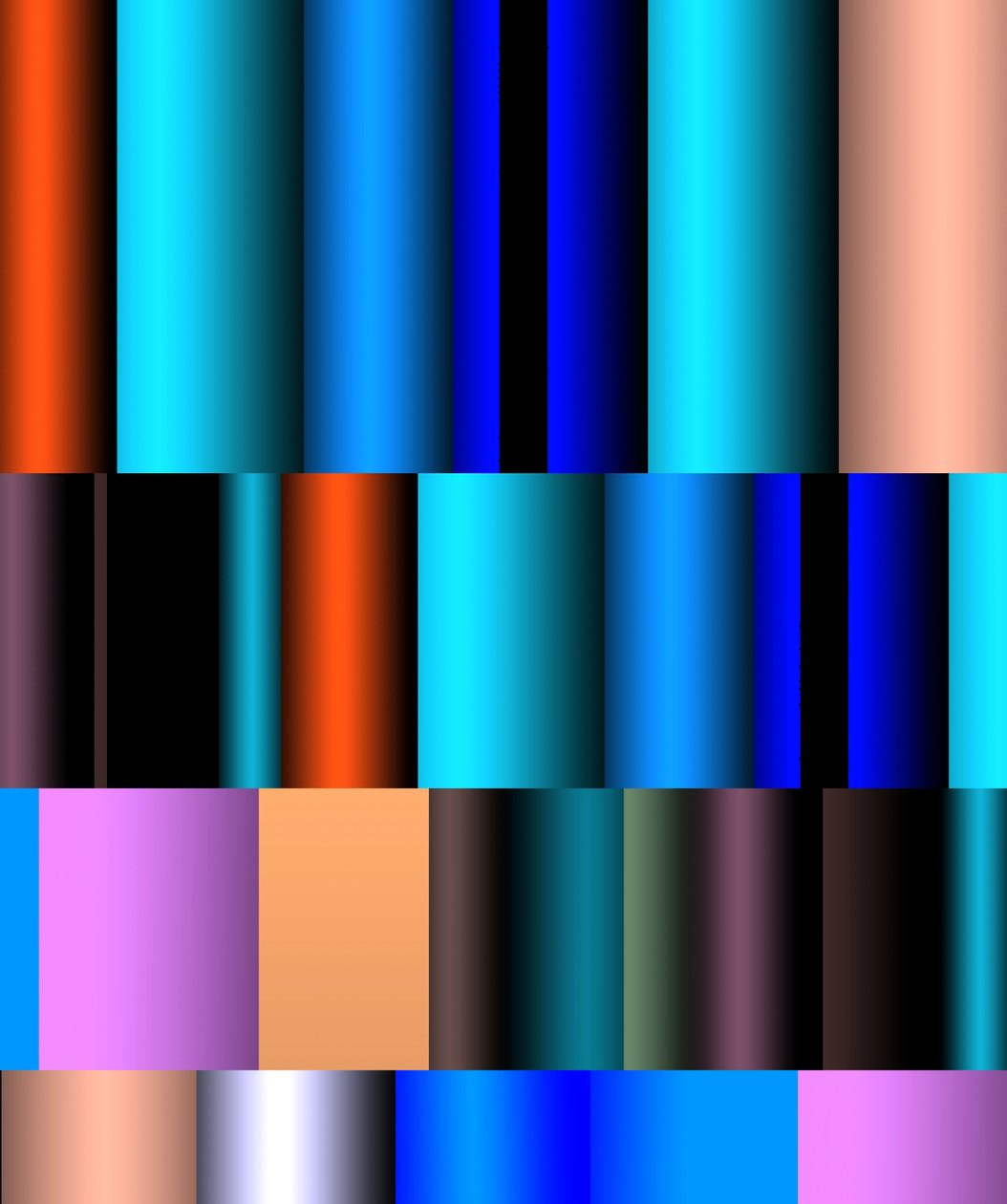 trubkový mechanismus, 2017, (gradient) od Alex Caminker