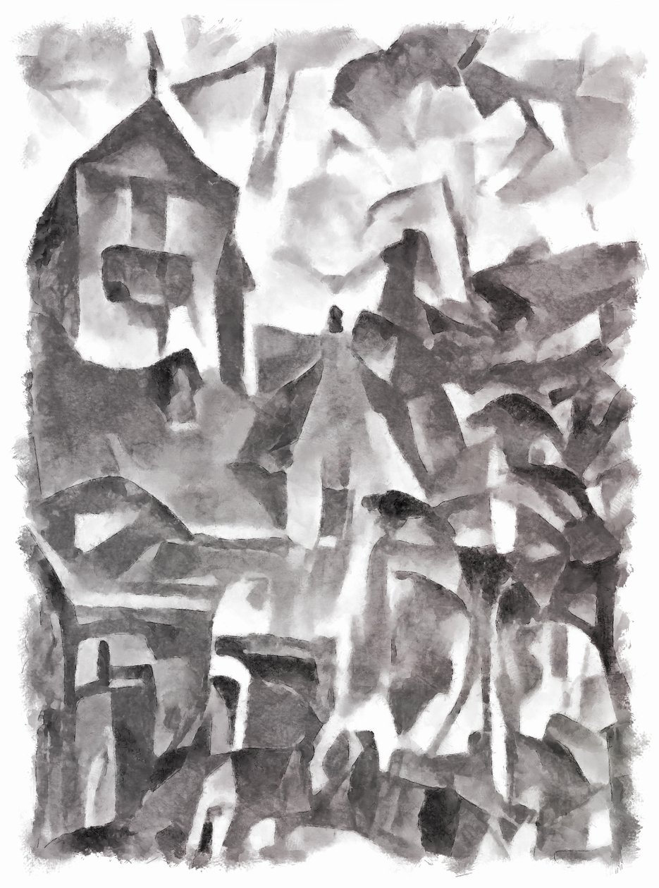 view (black) #6,2016, od Alex Caminker