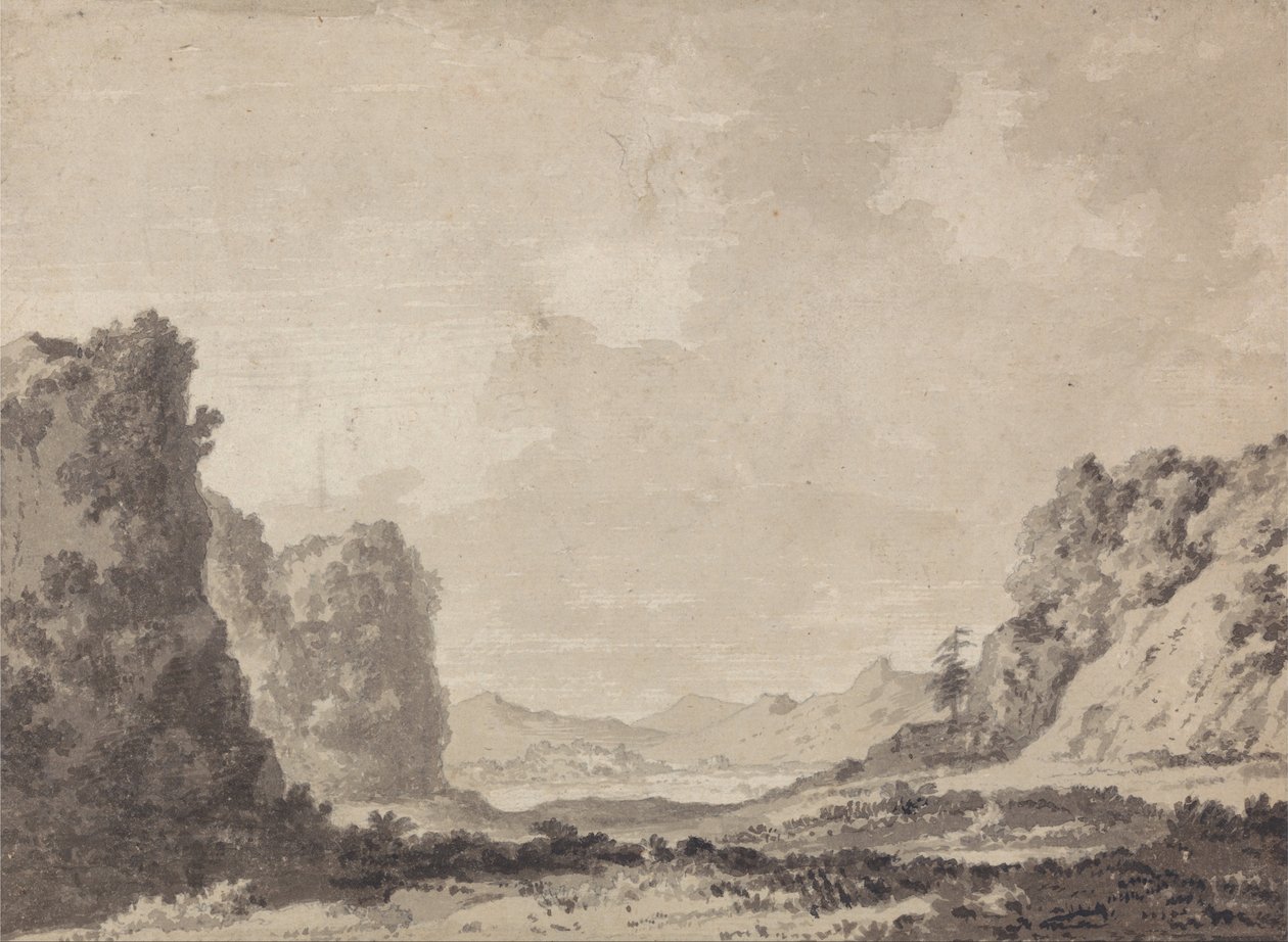 Údolí od Alexander Cozens