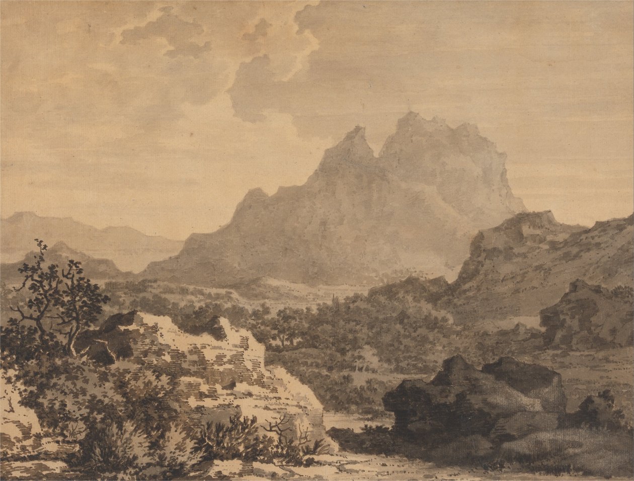 Horská krajina od Alexander Cozens