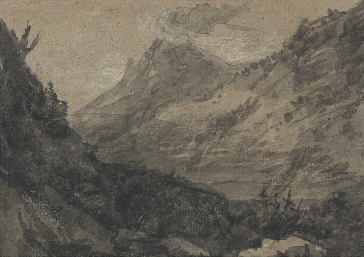 Horská krajina od Alexander Cozens
