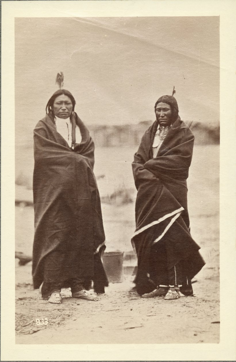 Dva stateční, Dakota, 1868 (tisk alba) od Alexander Gardner