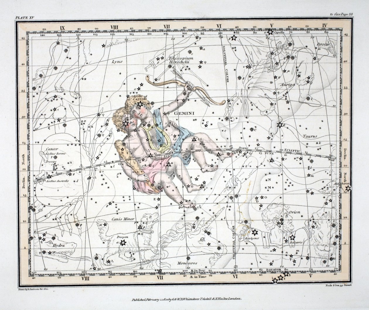 The Constellations (Plate XV) Gemini, from 