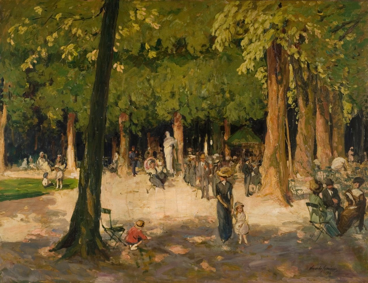 Zahrady, Versailles, 1922 od Alexander Jamieson