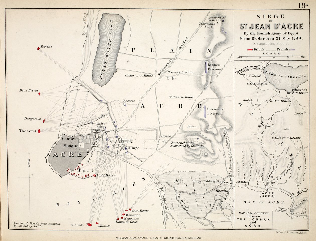 Map of Siege of St. Jean d