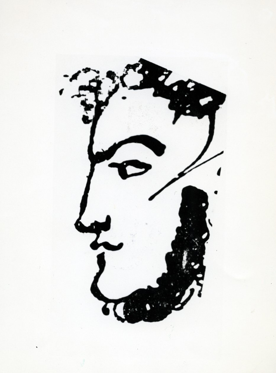Portrét Adama Mickiewicze, asi 30. léta 19. století (pero a tuš na papíře) od Alexander Pushkin