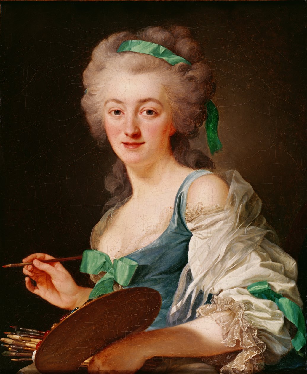 Portrét Anne Vallayer-Coster, 1783 od Alexander Roslin