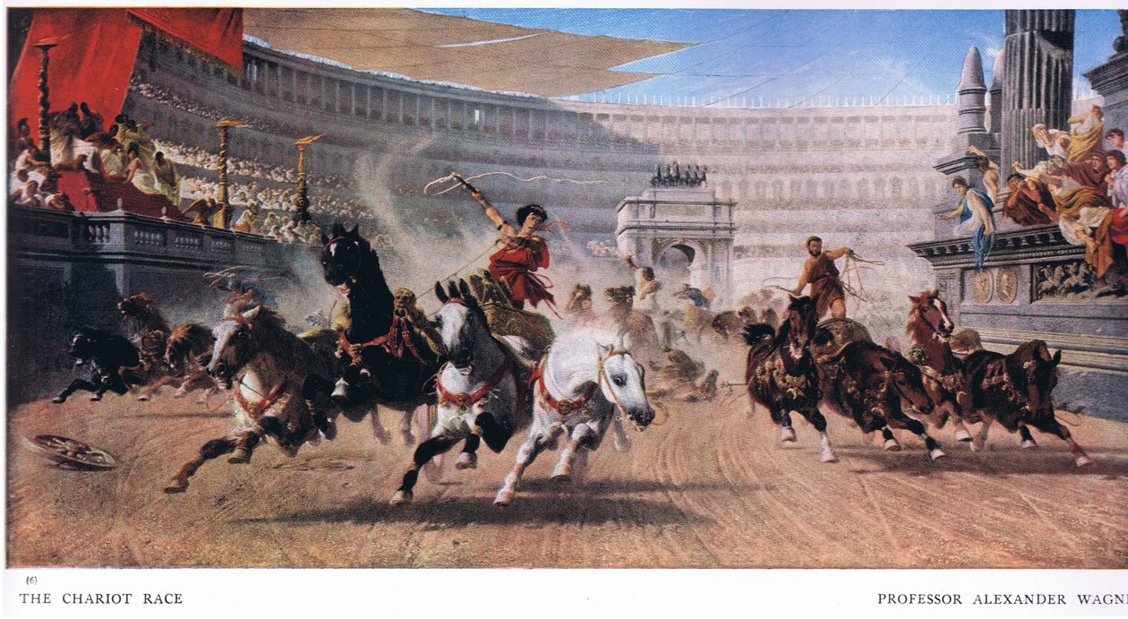 Závod chariot, od The Gresham Publishing Company Ltd, 1920 od Alexander von Wagner