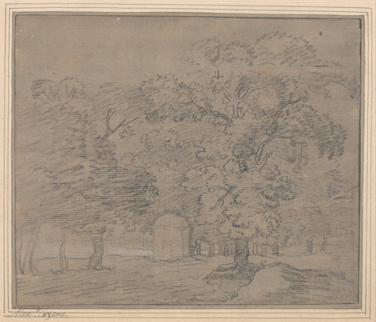 Hyde Park od Alexander Cozens