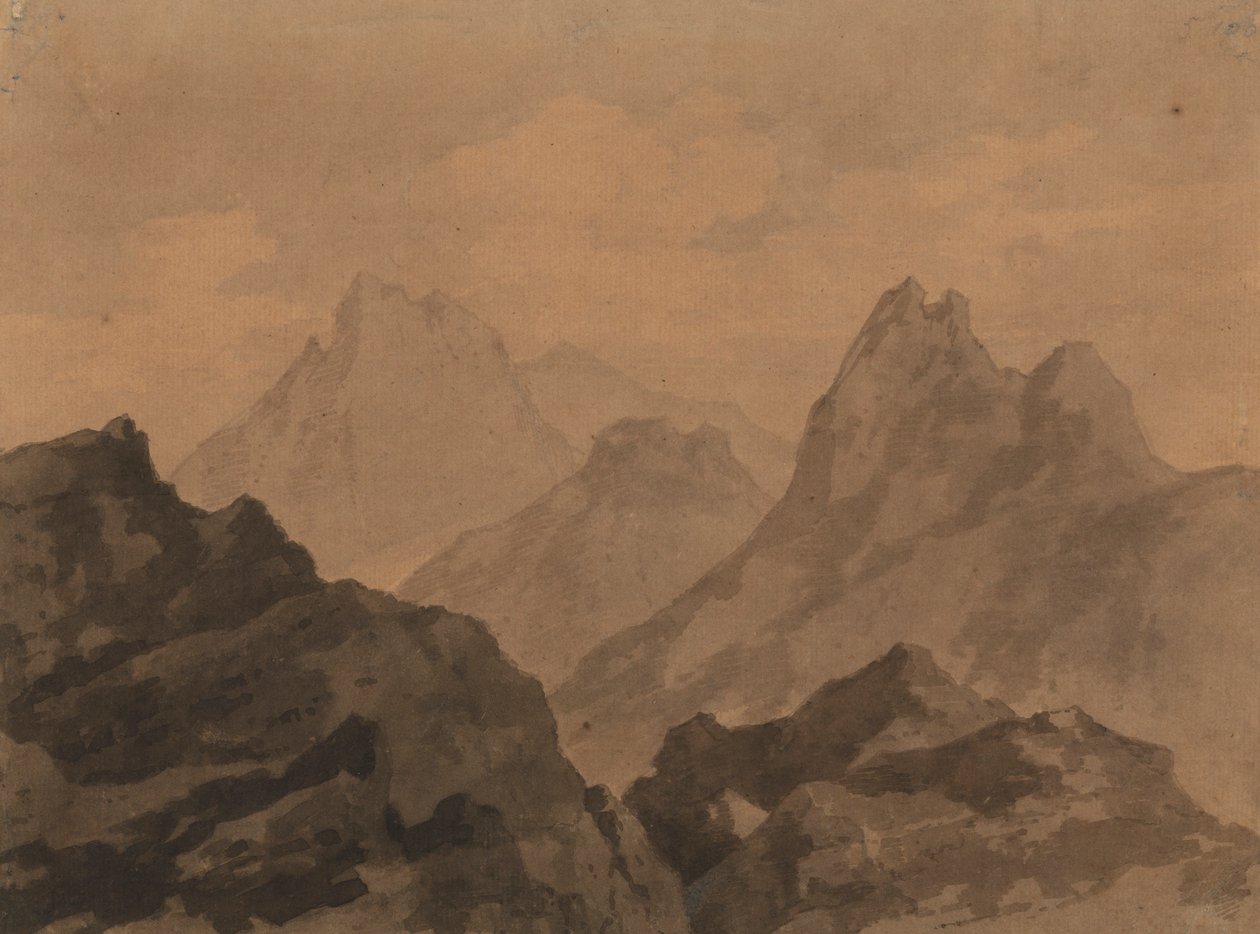 Vrcholky hor (Horská studie) od Alexander Cozens