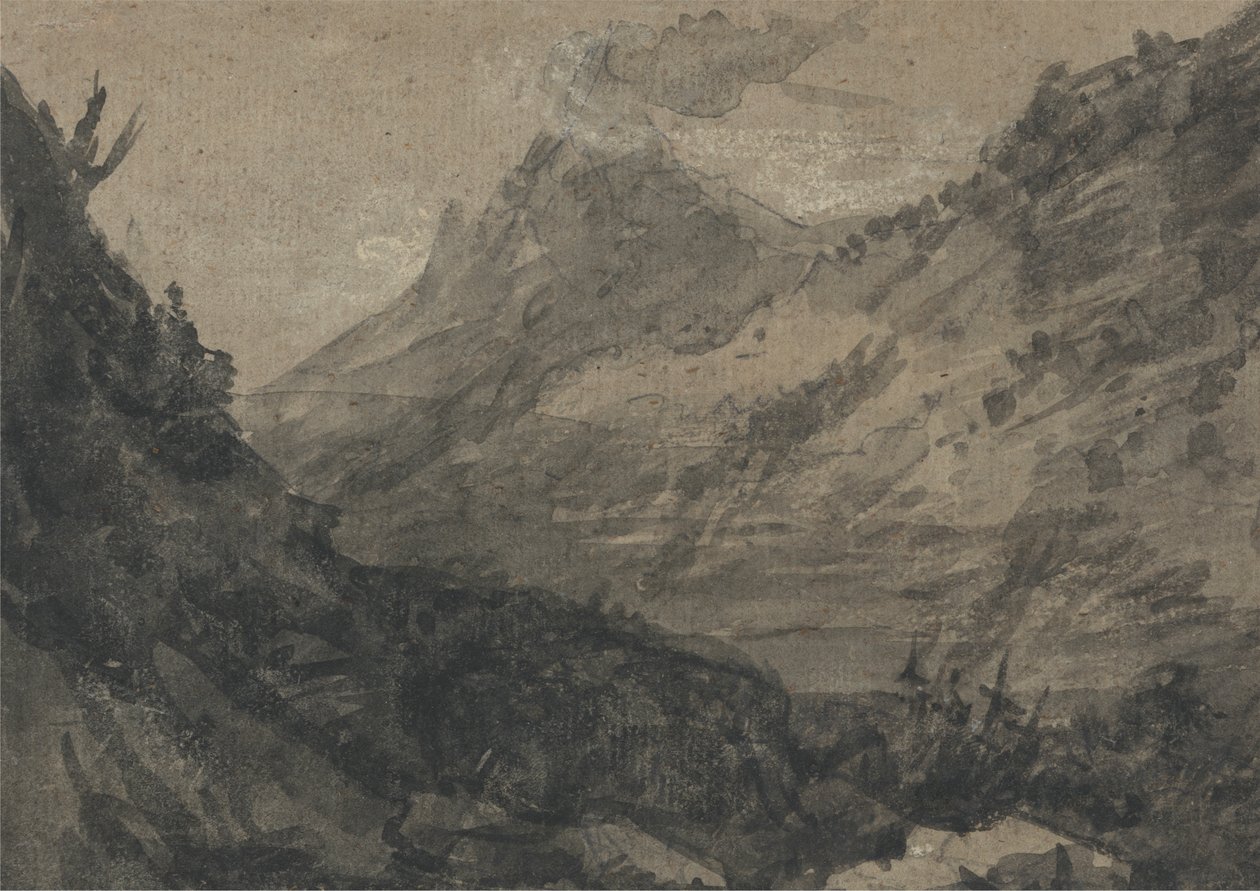 Horská krajina od Alexander Cozens