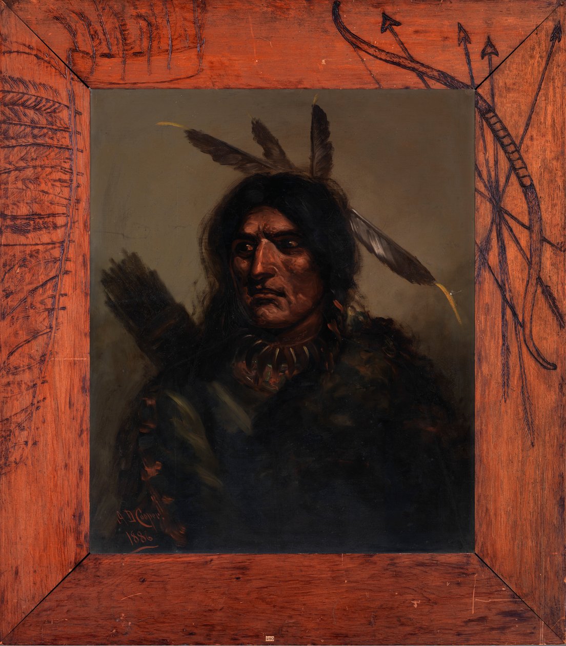 Indián s toulec, 1886. od Alexander Davis Cooper