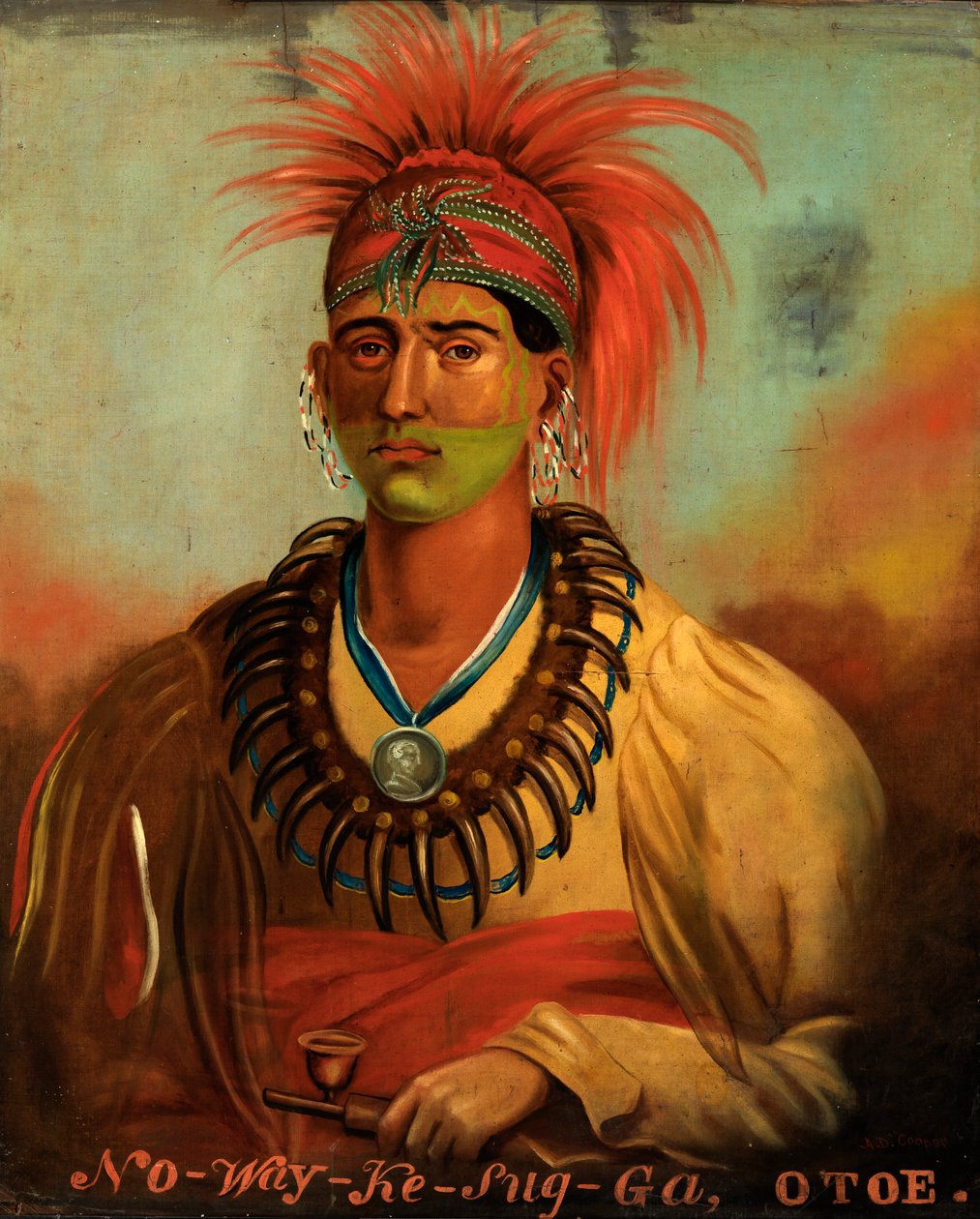 No-way-ke-sug-gay, ka. 1840. od Alexander Davis Cooper