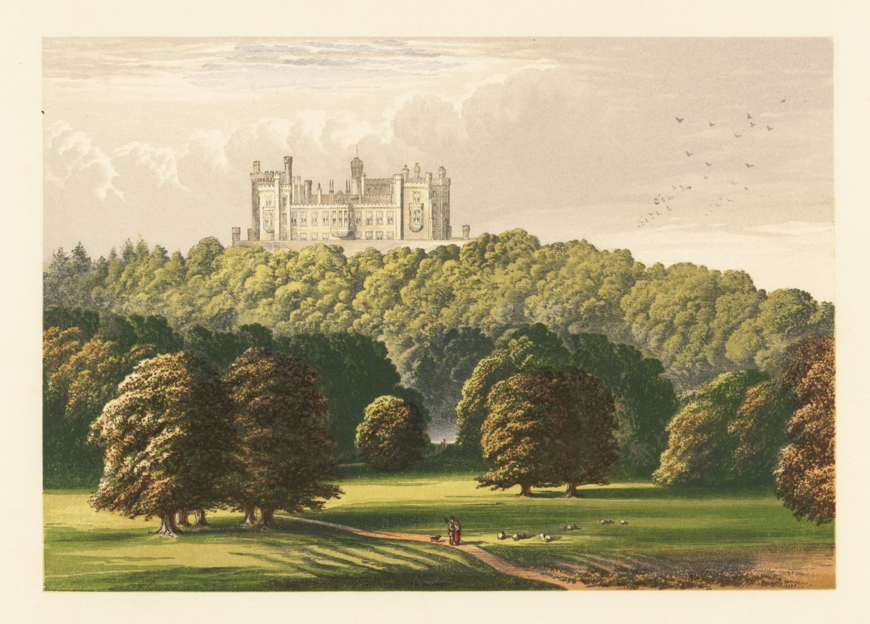 Hrad Belvoir, Leicestershire, Anglie. od Alexander Francis (after) Lydon