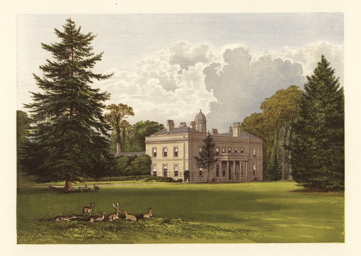 Brockley Hall, Somersetshire, Anglie. od Alexander Francis (after) Lydon