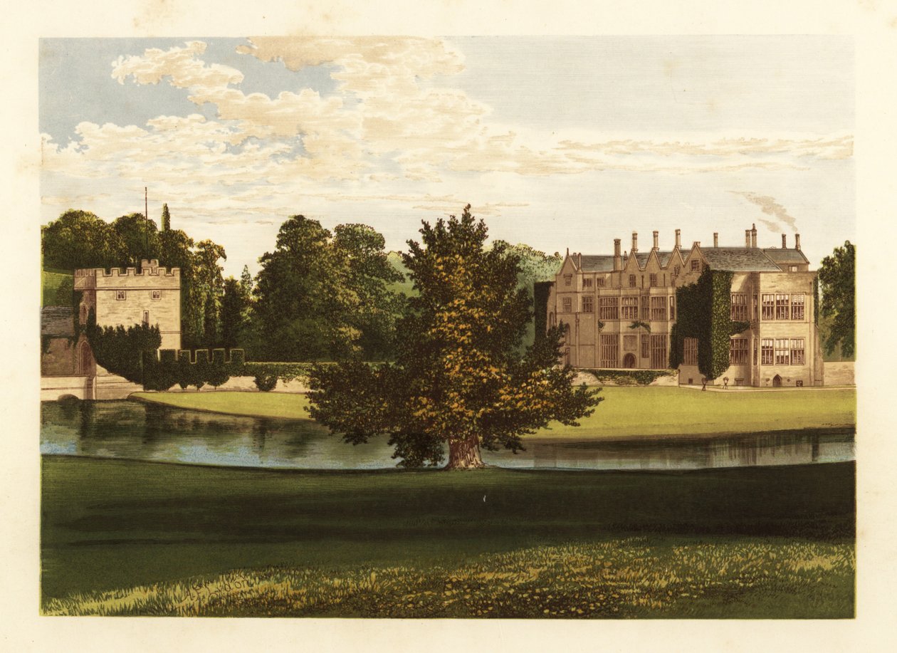 Broughton Castle, Oxfordshire, Anglie. od Alexander Francis (after) Lydon