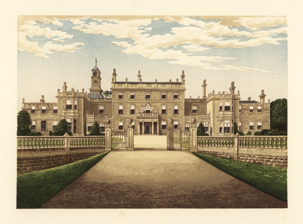 Bulwell Hall, Nottinghamshire, Anglie. od Alexander Francis (after) Lydon
