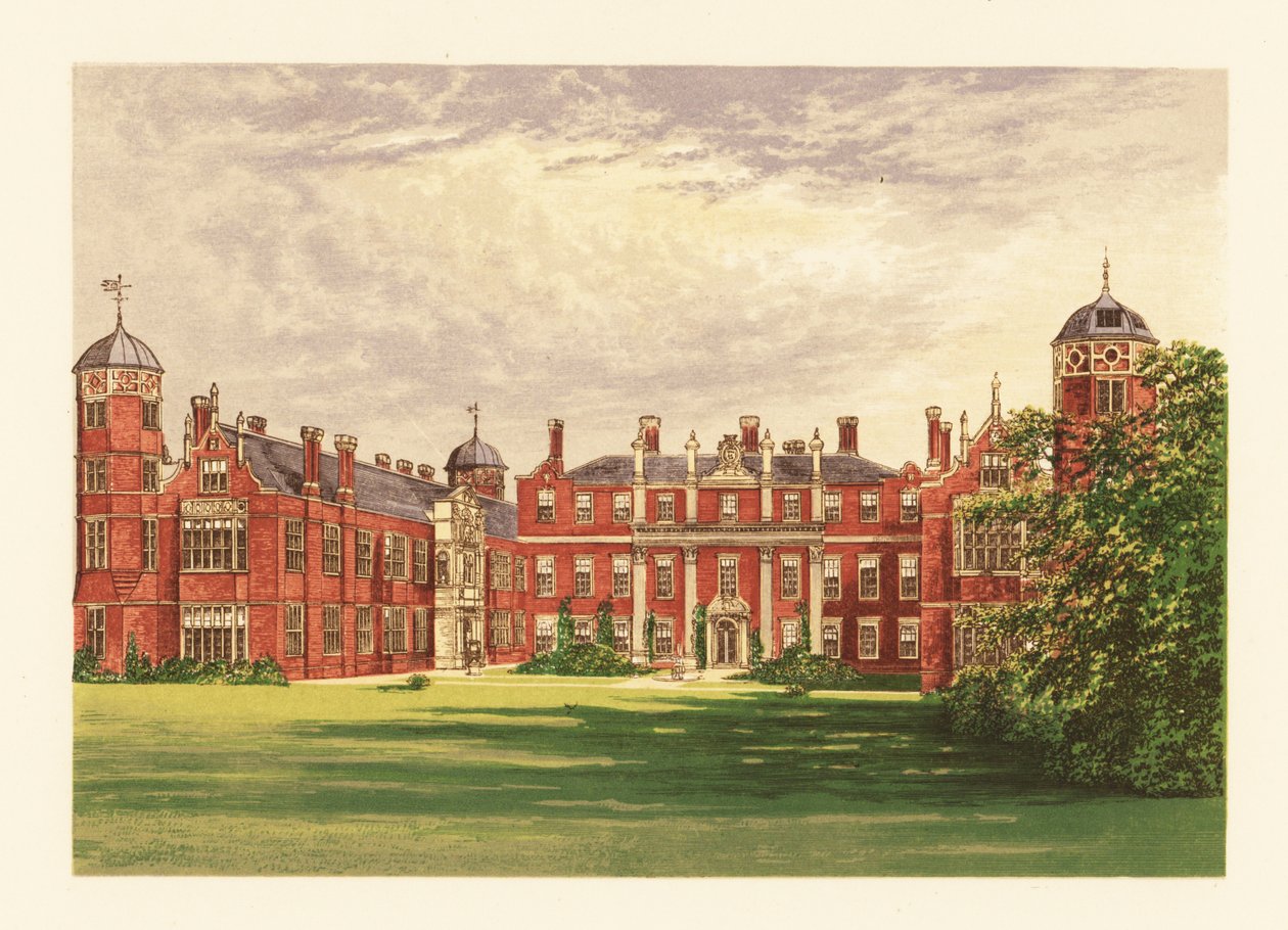 Cobham Hall, Kent, Anglie. od Alexander Francis (after) Lydon