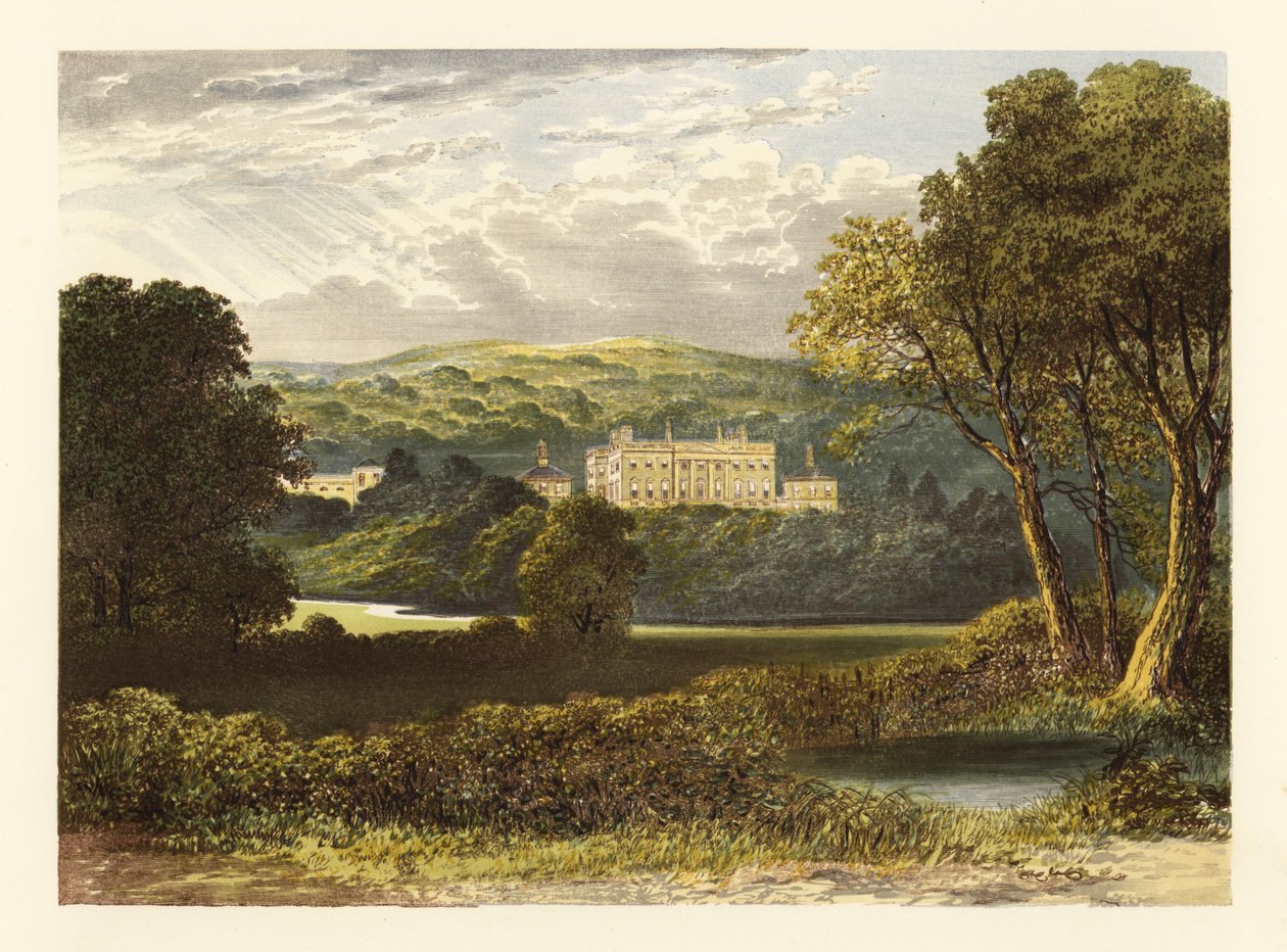 Denton Hall, Yorkshire, Anglie. od Alexander Francis (after) Lydon