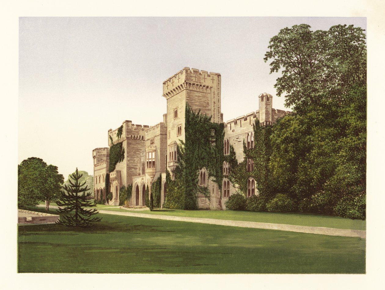 Downton Hall, Shropshire, Anglie. od Alexander Francis (after) Lydon