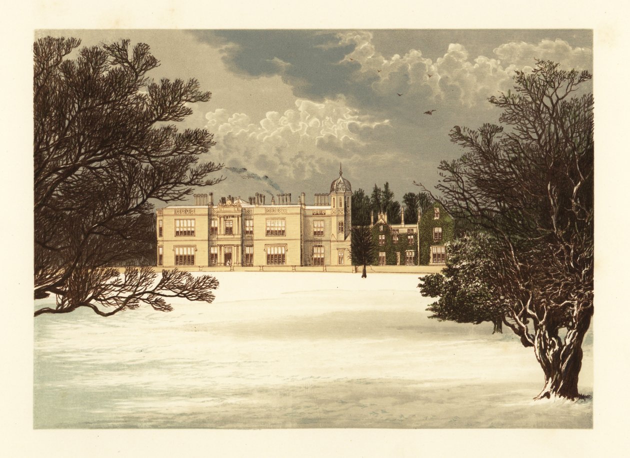 Eshton Hall, Yorkshire, Anglie. od Alexander Francis (after) Lydon