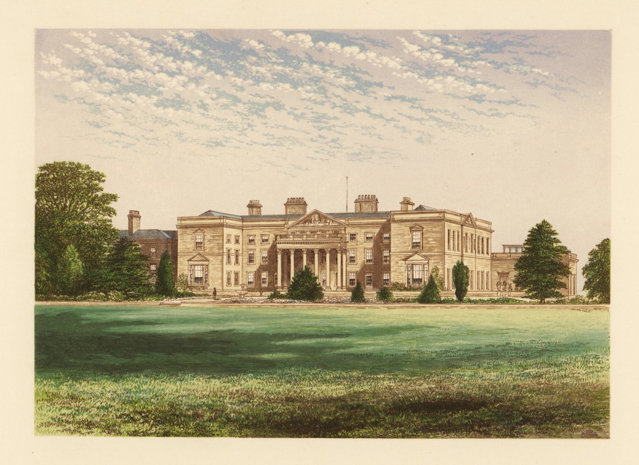 Gopsall Hall, Leicestershire, Anglie. od Alexander Francis (after) Lydon