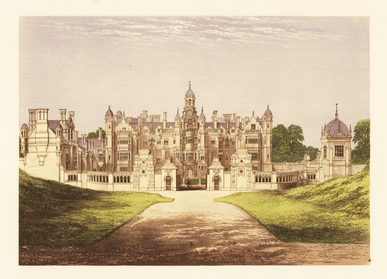 Harlaxton Manor, Lincolnshire, Anglie. od Alexander Francis (after) Lydon