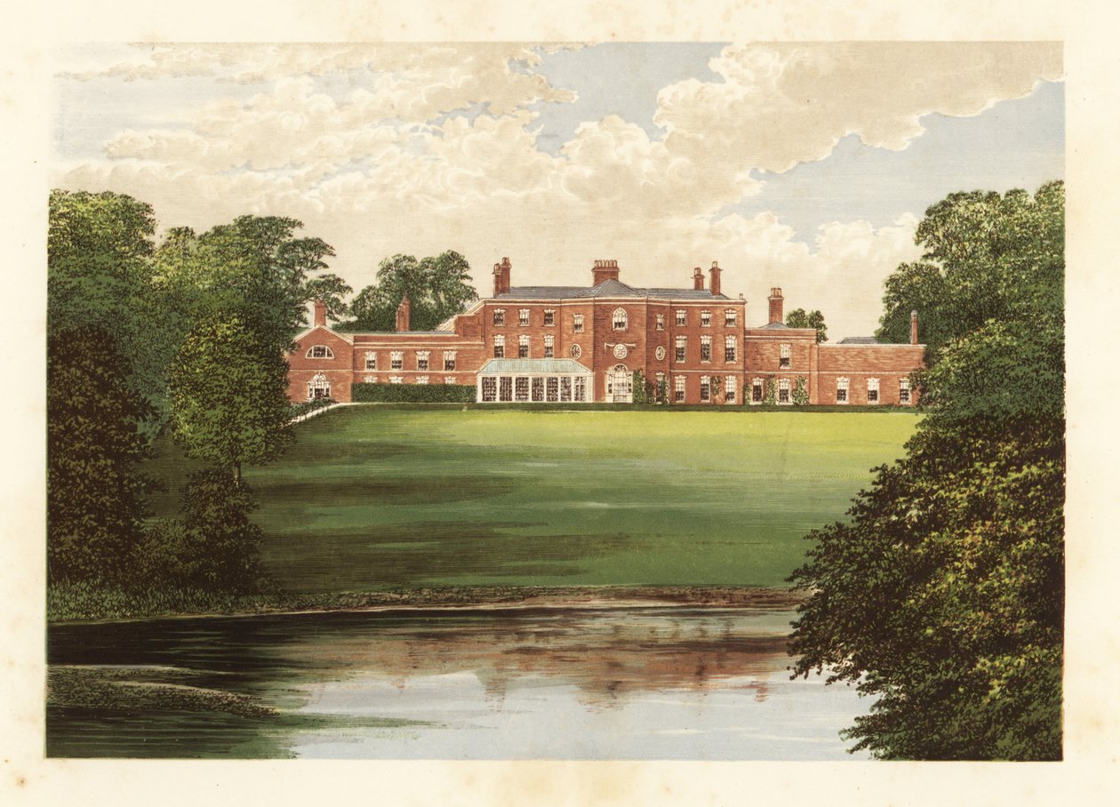Lawton Hall., Cheshire, Anglie. od Alexander Francis (after) Lydon