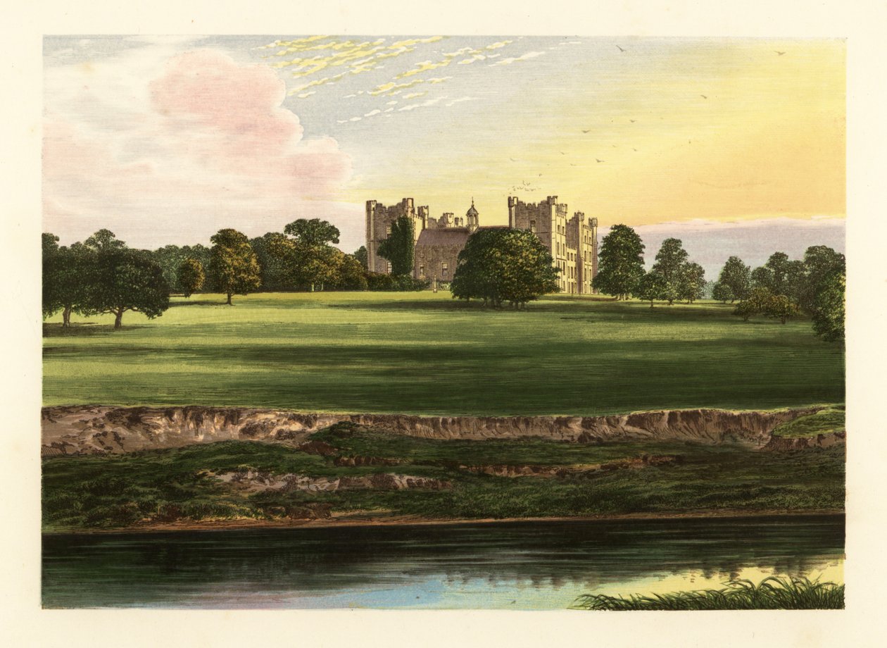 Hrad Lumley, Durham, Anglie. od Alexander Francis (after) Lydon