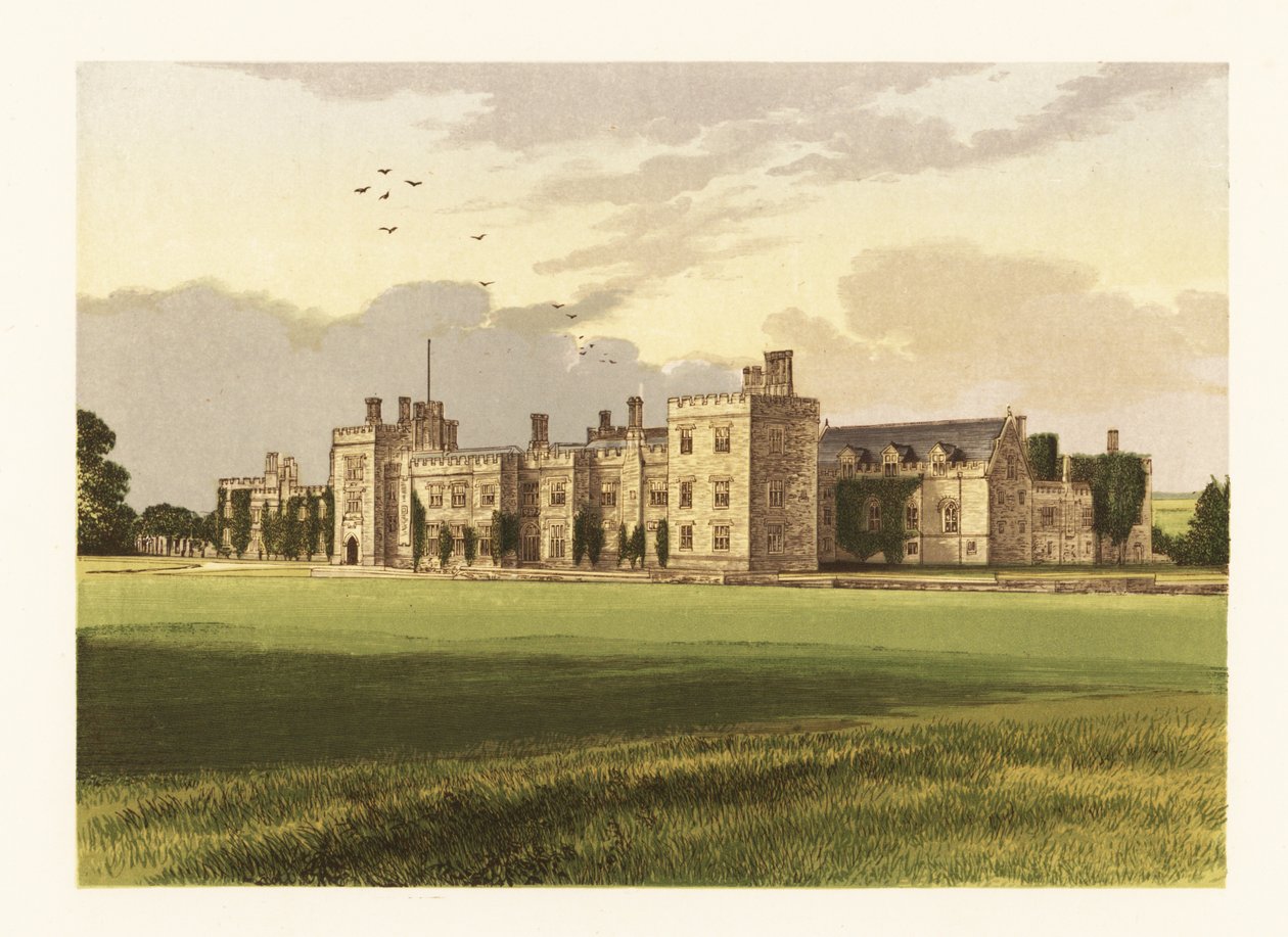 Penshurst Castle, Kent, Anglie. od Alexander Francis (after) Lydon