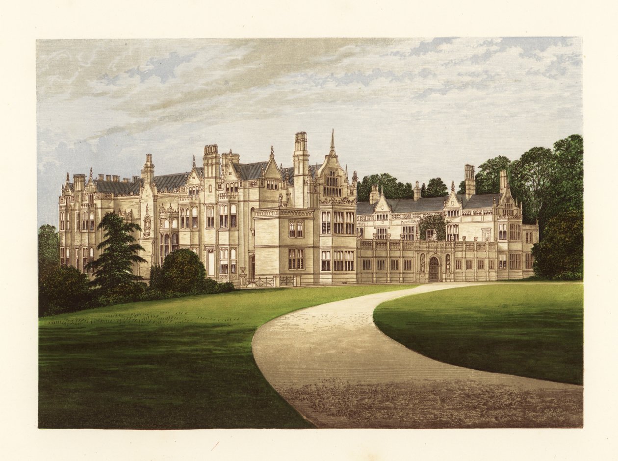 Rushton Hall, Northamptonshire, Anglie. od Alexander Francis (after) Lydon