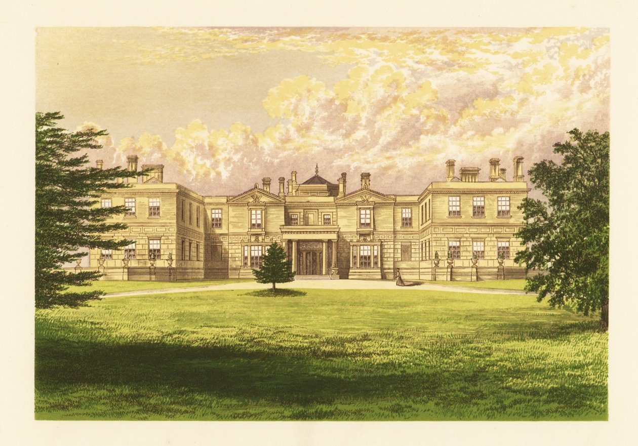 Swithland Hall, Leicestershire, Anglie. od Alexander Francis (after) Lydon