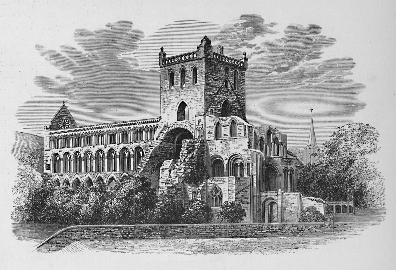 Z jihovýchodu, Jedburgh Abbey, c1880, 1897 od Alexander Francis Lydon