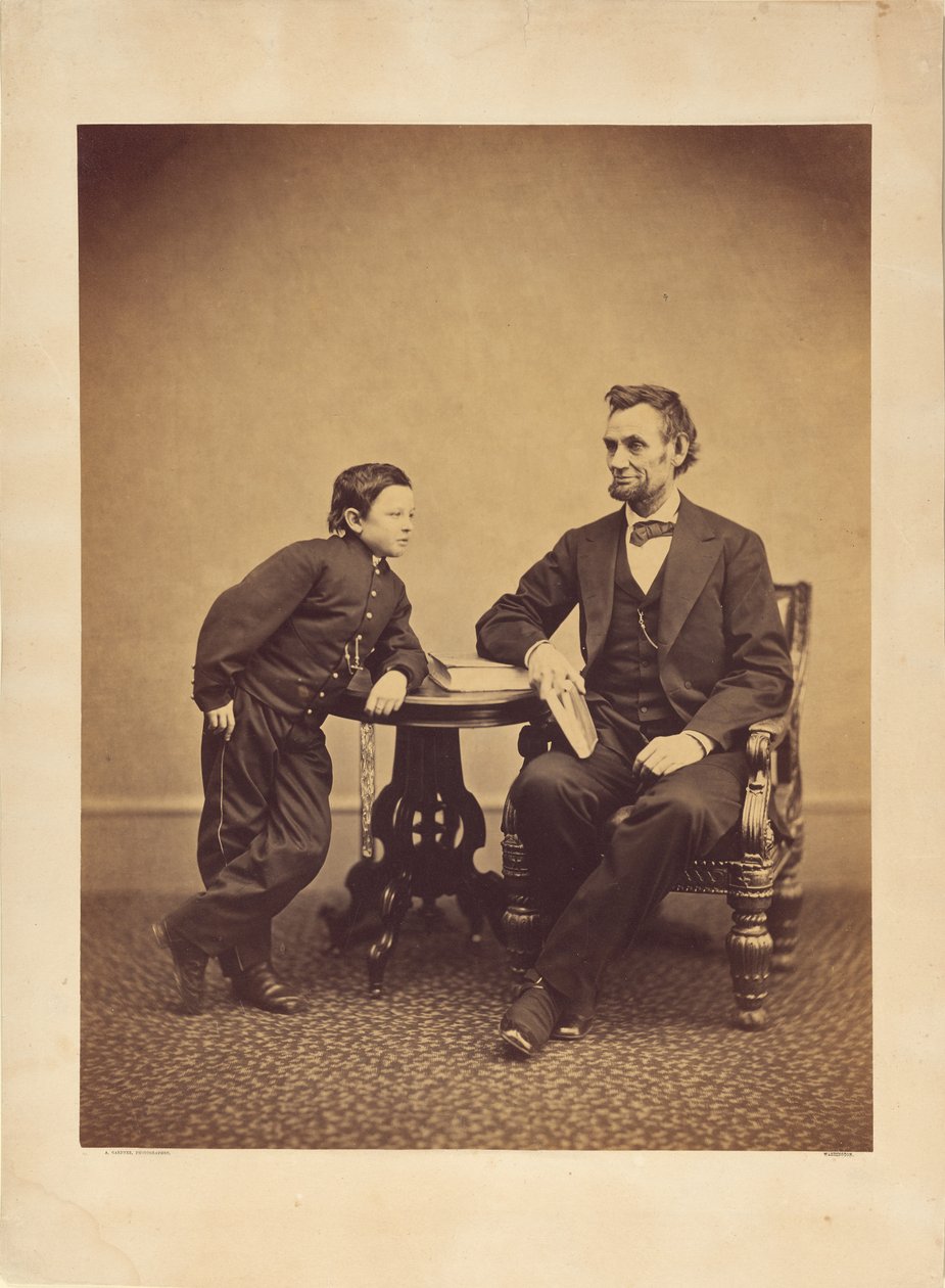 [Abraham Lincoln a jeho syn Thomas (Tad)] od Alexander Gardner