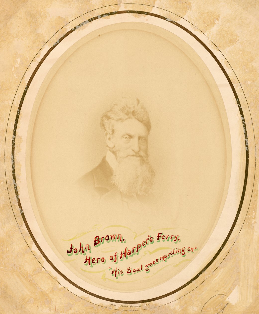 Portrét Johna Browna, ca. 1859. od Alexander Gardner