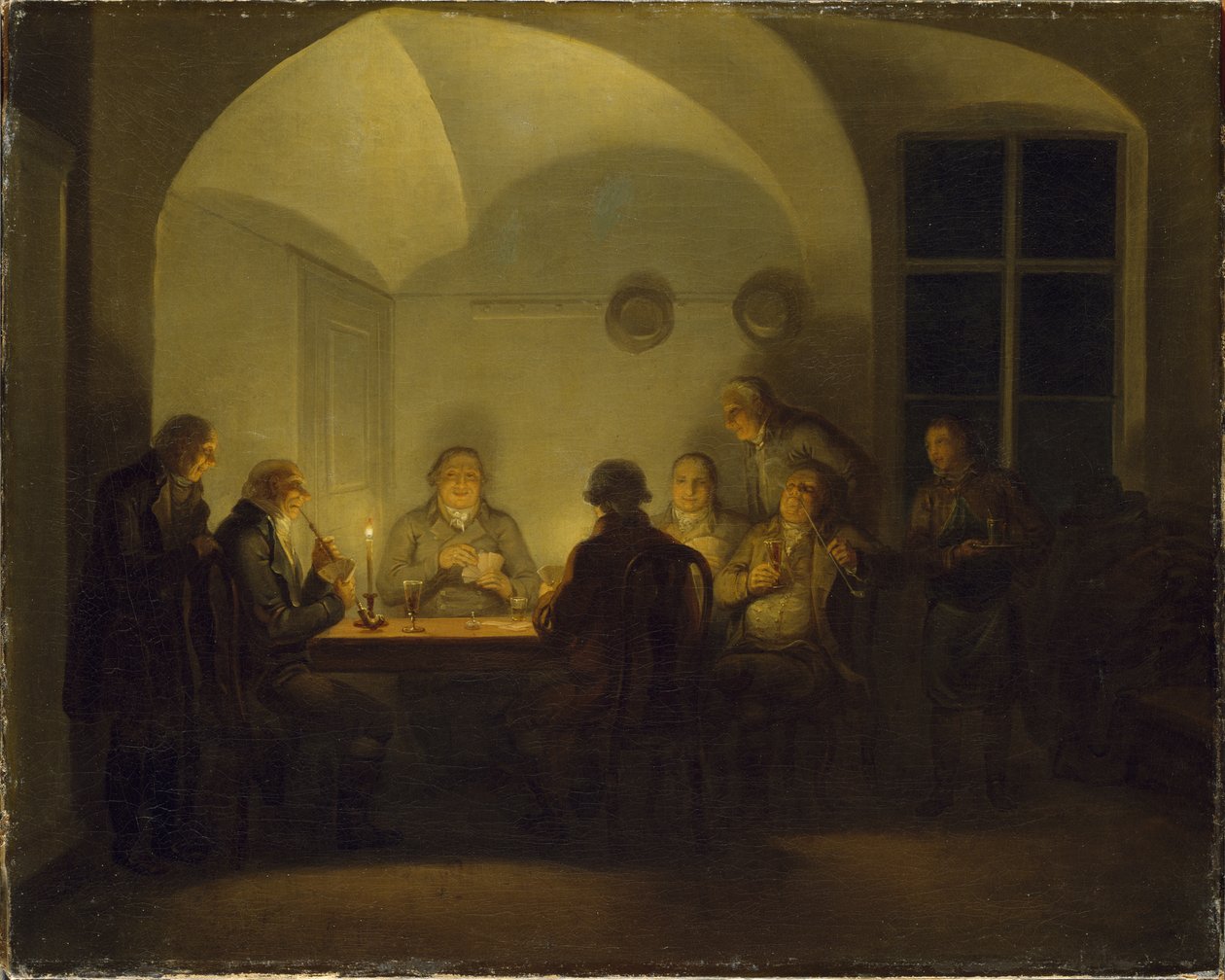 Hráči karet, 1815 od Alexander Lauréus