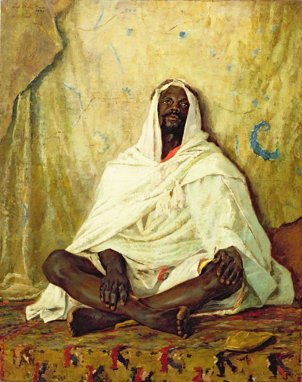 Sedící Arab od Alexander Mann