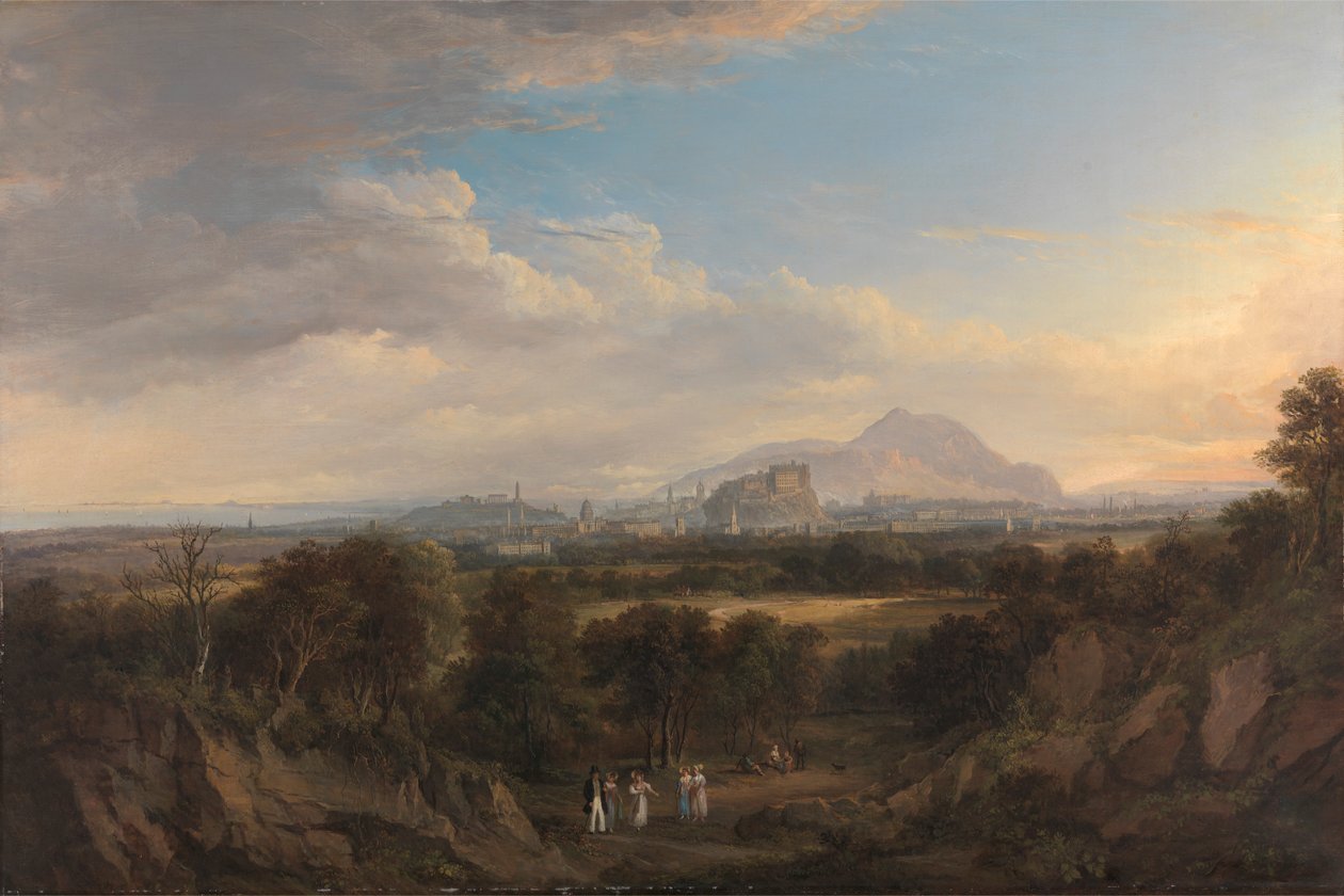 Pohled na Edinburgh od západu od Alexander Nasmyth
