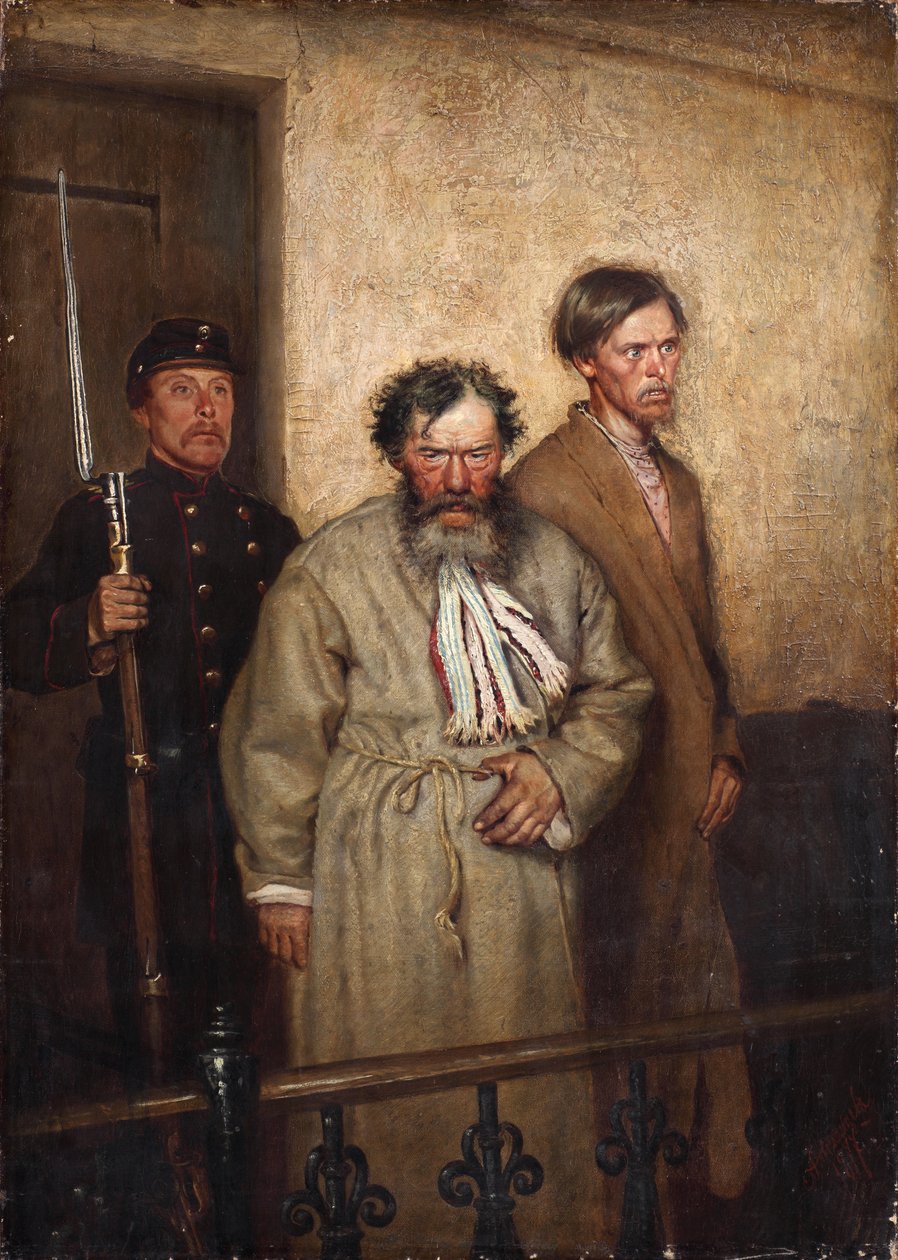 V soudní síni, 1877 od Alexander Nikanorovich Novoskoltsev