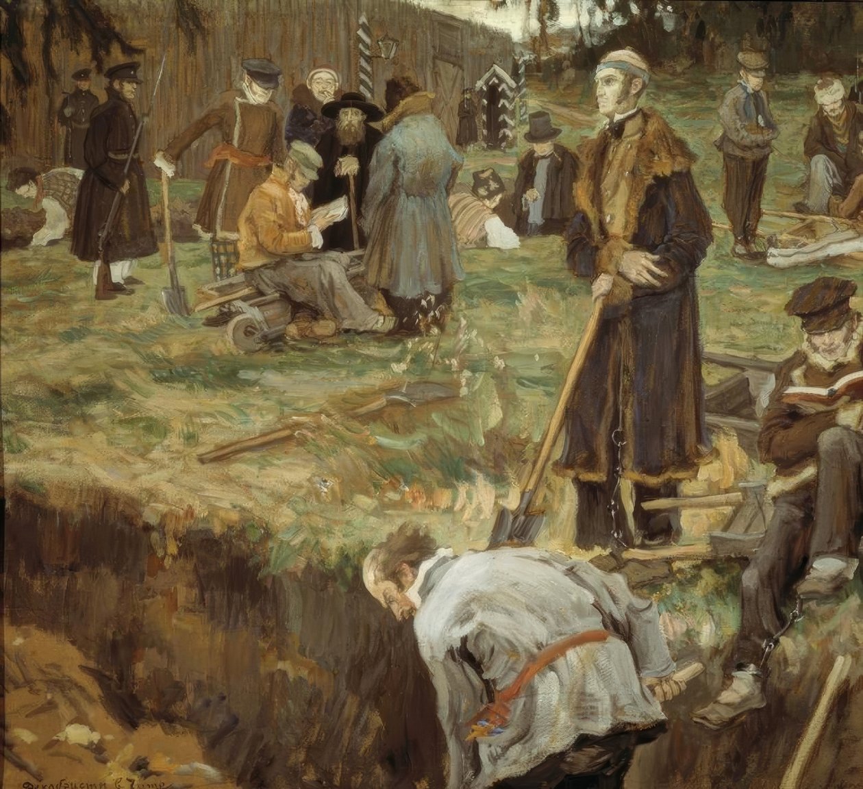 Decembristé v Čitě od Alexander Viktorowitsch Morawow