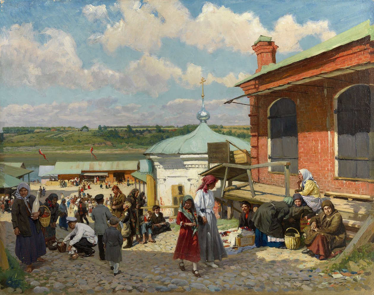 Pohled na Plyos, 1918 od Alexander Vladimirovich Makovsky